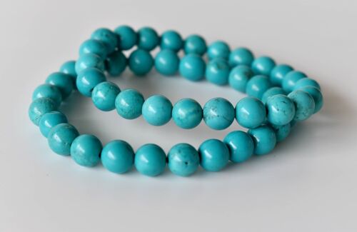 Turquoise Howlite Bracelet, Crystal Bracelet (Dream Recall and Patience)