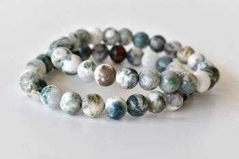 Tree Agate Bracelet, Crystal Bracelet (Sense of Peace and Inner Tranquility) 1