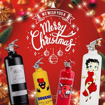 Pack Noël - 4 extincteurs - Idée cadeau / 4 extinguishers - Christmas gift idea 1