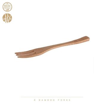 Fourchettes en bambou Cook Concept | 16 pièces | 15 cm 3