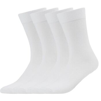 green-goose Chaussettes Bambou Hommes | 4 paires | Blanc 1