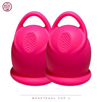 coupe menstruelle green-goose L | 2 pièces | Rose 1