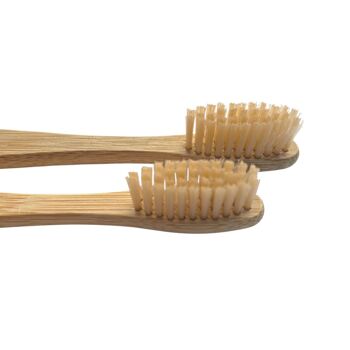 brosses à dents en bambou green-goose | 8 pièces | Moyen 4