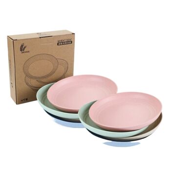 assiettes biosourcées green-goose | Lot de 8 1