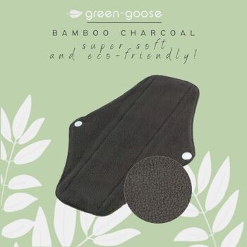 serviettes hygiéniques réutilisables green-goose | 4 pièces | Taille L 3