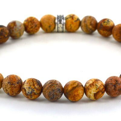 Beige jasper natural stone bracelet