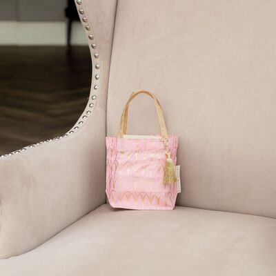 Bolsas de regalo de tela estilo tote - Marshmallow Art Déco (pequeño)