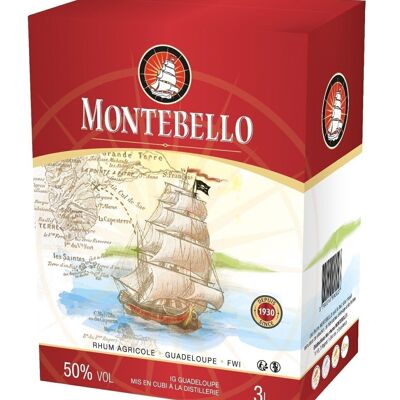 Montebello - Ron Blanco 50% Cubi 3L