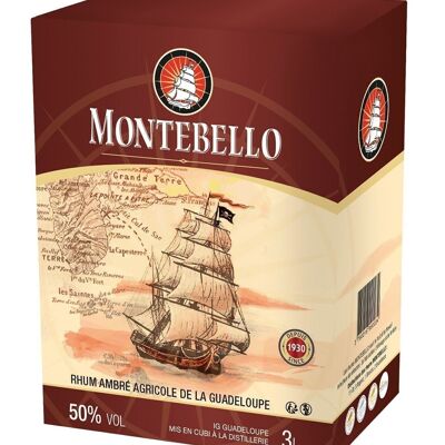 Montebello - Rhum Ambré Cubi 3L