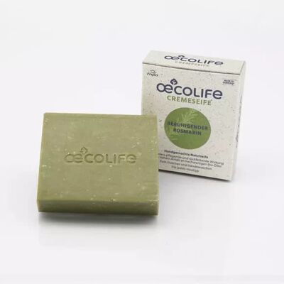 Solid natural soap soothing rosemary