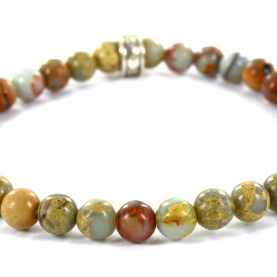 Serpentine natural stone bracelet