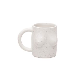 MUG ESTHÉTIQUE SEINS BLANCS - PEINT À LA MAIN HF 1