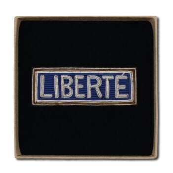 Broche Liberté - Marron 1