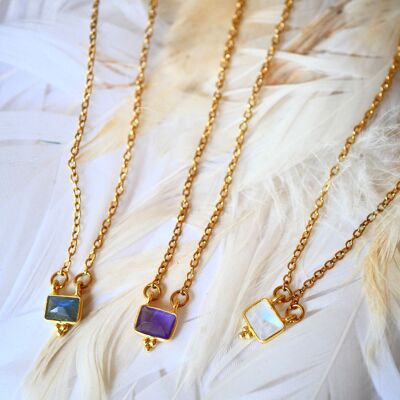 Collier Kalpana pierre au choix