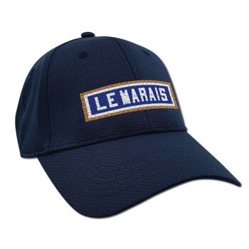 Casquette brodée Le Marais - Navy 1