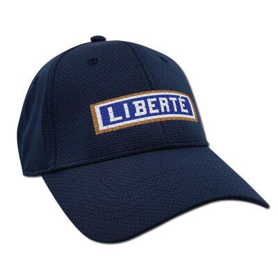 Liberté bestickte Mütze – Marineblau