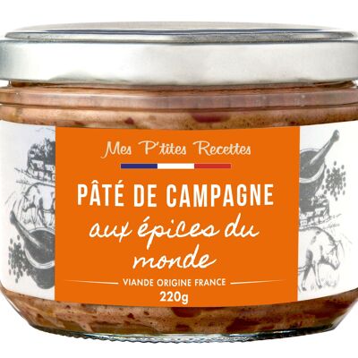Country pâté with spices from around the world 220G
