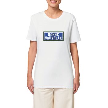 T-shirt imprimé Bonne Nouvelle - Blanc 3