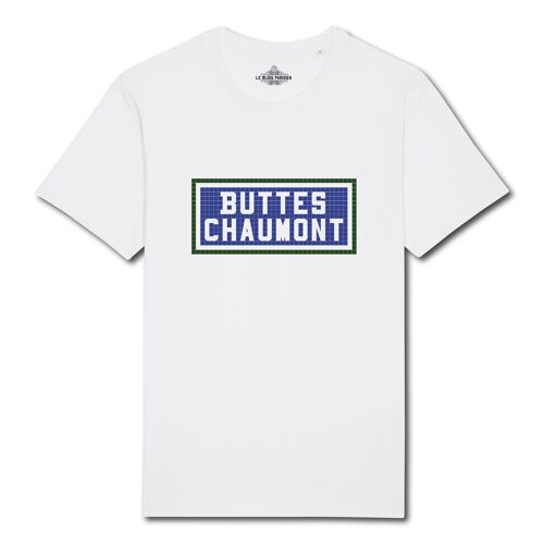 T-shirt imprimé Buttes Chaumont - Blanc