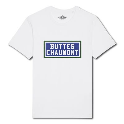 Buttes Chaumont Bedrucktes T-Shirt – Weiß