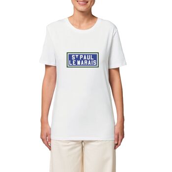 T-shirt imprimé St Paul Le Marais - Blanc 3