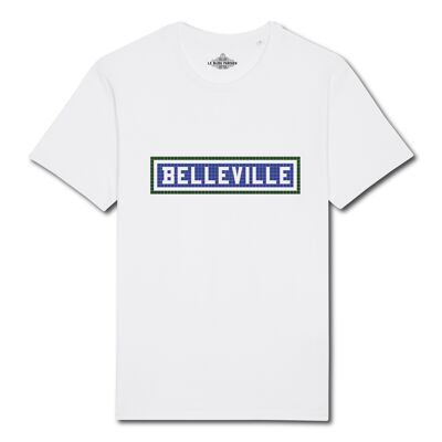 T-shirt imprimé Belleville - Blanc