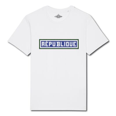 T-shirt imprimé République - Blanc