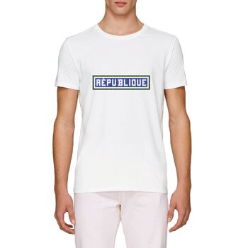 T-shirt imprimé République - Blanc 2