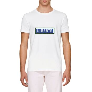 T-shirt imprimé Liberté - Blanc 2