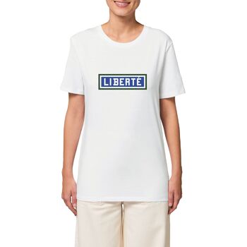T-shirt imprimé Liberté - Blanc 3