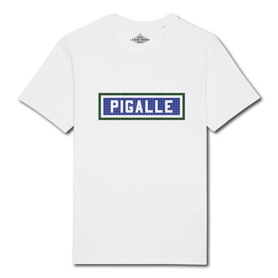 Pigalle bedrucktes T-Shirt – Weiß