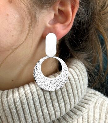 Boucles d'oreilles longues - Acier inoxydable 5