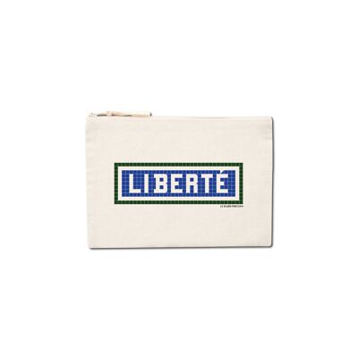 Bolso de mano con estampado Liberty - Crudo