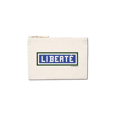 Pochette Imprimée Liberté - Ecrue