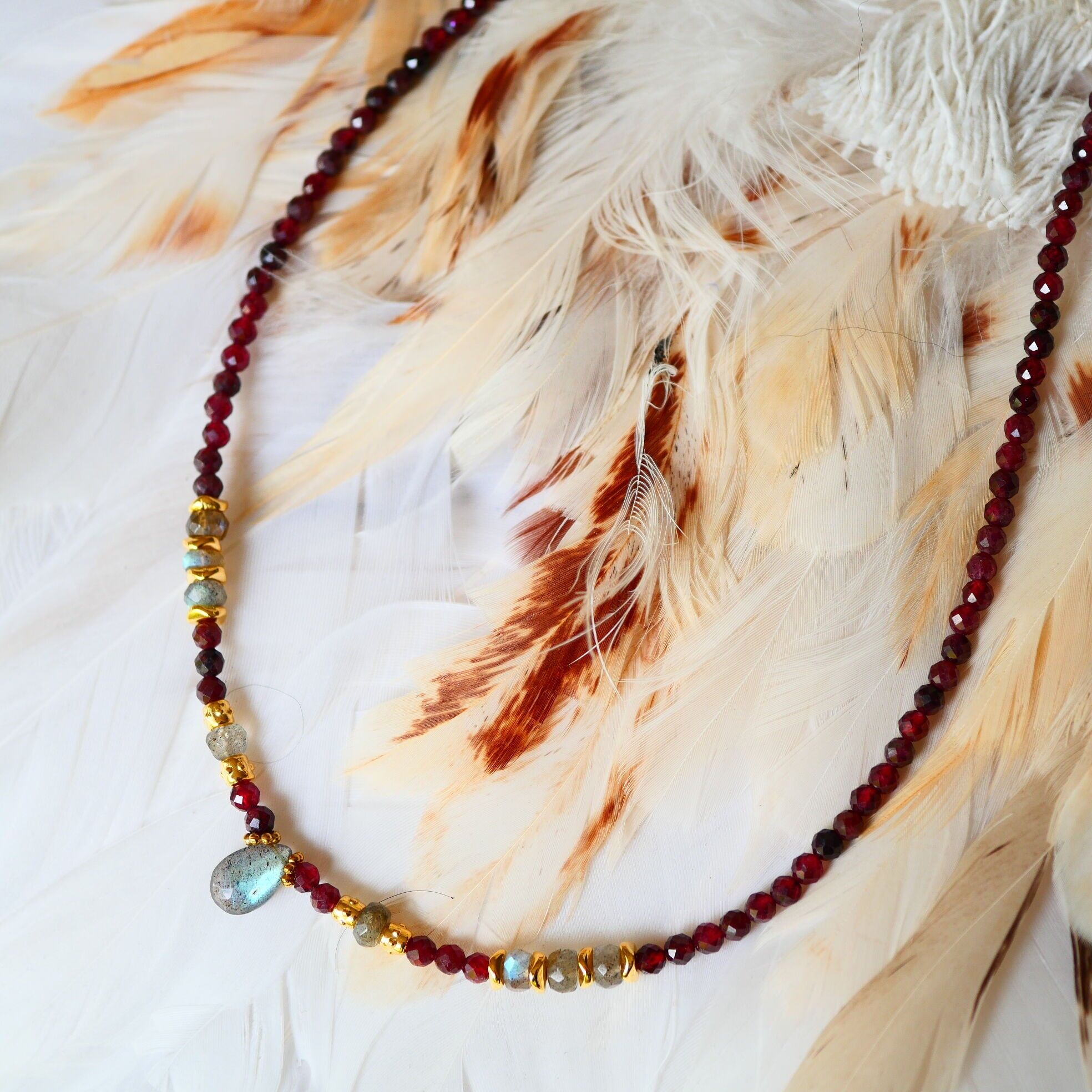 Collana di granato Indali