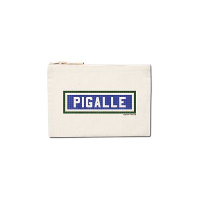 Bedruckte Pigalle-Tasche – Ecru