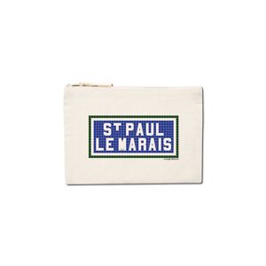 Pochette Imprimée St Paul le Marais - Ecrue