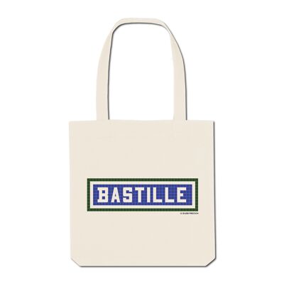 Bastille Printed Tote Bag - Ecru
