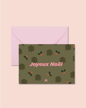 Carte de noël - Joyeux Noël Green 1