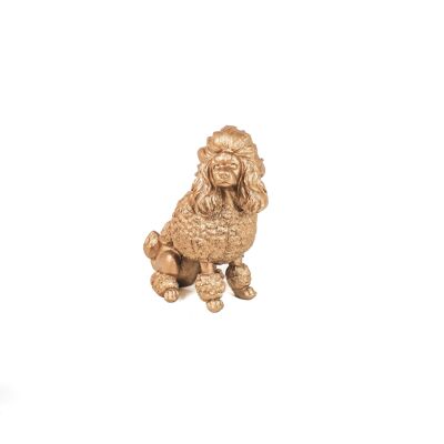 HV Pudelhund – Gold – 21,5 x 13 x 26,5 cm