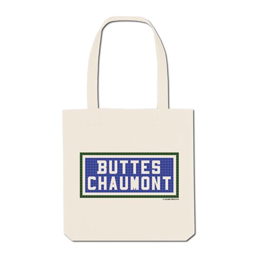 Tote Bag Imprimé Buttes Chaumont - Ecru