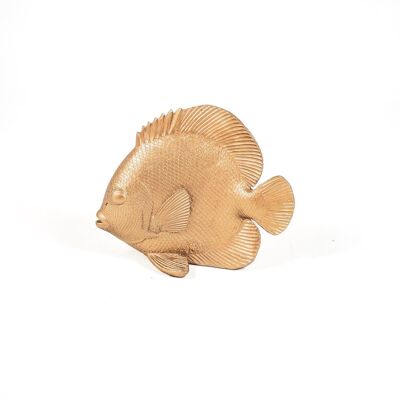 Pesce piatto HV - Oro - 19.5x10.5x16 cm