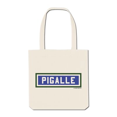 Tote Bag Imprimé Pigalle - Ecru