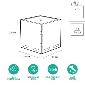 Cube de rangement à colorier pour chambre Playpotai Creative 9