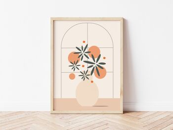 Affiche A4 "Bouquet fleuri"