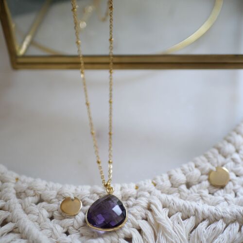 Collier Justine Amethyste