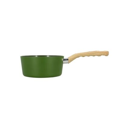Pentola Oliva 20cm in alluminio ad induzione manico effetto legno