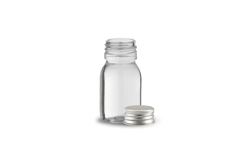 Gewürz-/Teeglas mit Aluminium Deckel, leer - 30 ml Fassungsvermögen