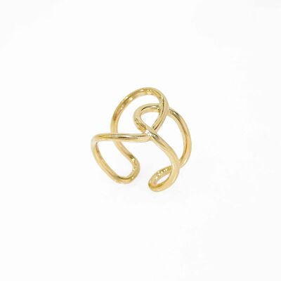 Intertwined ring - Stainless steel