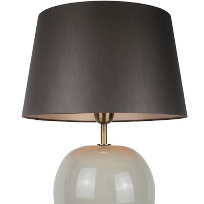 Bedside lamp lamp base ceramic gray 35 cm